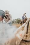 Branding Cattle on the Lazy F Guest Ranch in Texas