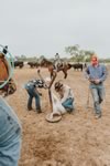 Branding Cattle on the Lazy F Guest Ranch in Texas